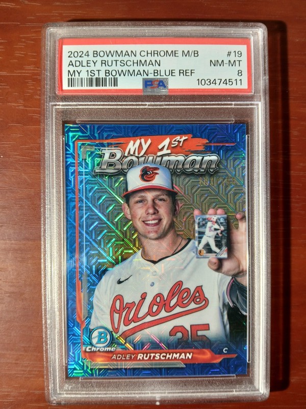 2024 Bowman Chrome My 1st Bowman Adley Rutschman #M1B-19 PSA 8