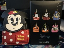 Loungefly Disney Mickey Friends Mini Backpack Keychain Charm - Minnie Mouse