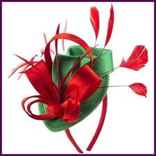 Celebrity Feather Fascinator Hat Halloween Christmas Kentucky Derby Cocktail Tea