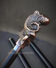 Octopus Head Handle Victorian Walking Stick Wood Cane Gift