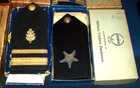 LOT OF ORIGINAL BULLION ON WOOL WW2 MISC. NAVY OFFICER SHOULDER BOARDS + BOXES — photo 2