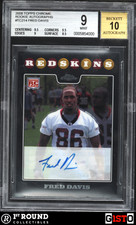 Fred Davis RC BGS 9 w 10 Auto: 2008 Topps Chrome Rookie Autographs Gisto #TC214