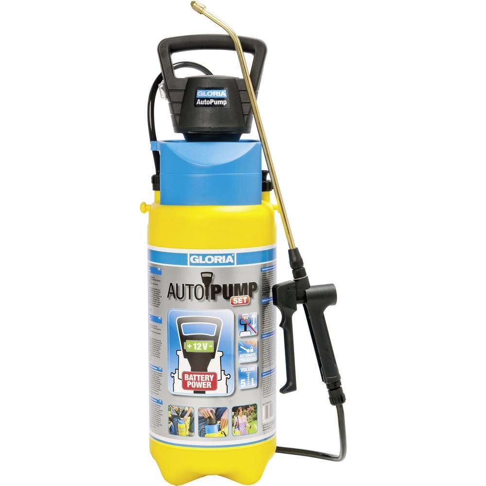 Pulvérisateur sans fil Gloria AutoPump Set à pression constante automatique 5 l