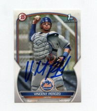 VINCENT PEROZO SIGNED 2023 BOWMAN BASEBALL CARD AUTO
