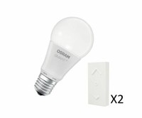 2 StüCk Osram Smart+ Dimming Kit: Lichtschalter Und Classic A60 Zigbee