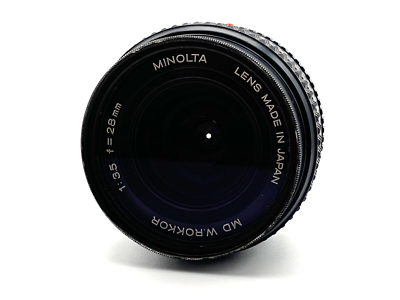 Exc+] MINOLTA MD W.ROKKOR 28mm f/3.5 Wide Angle Lens From Japan