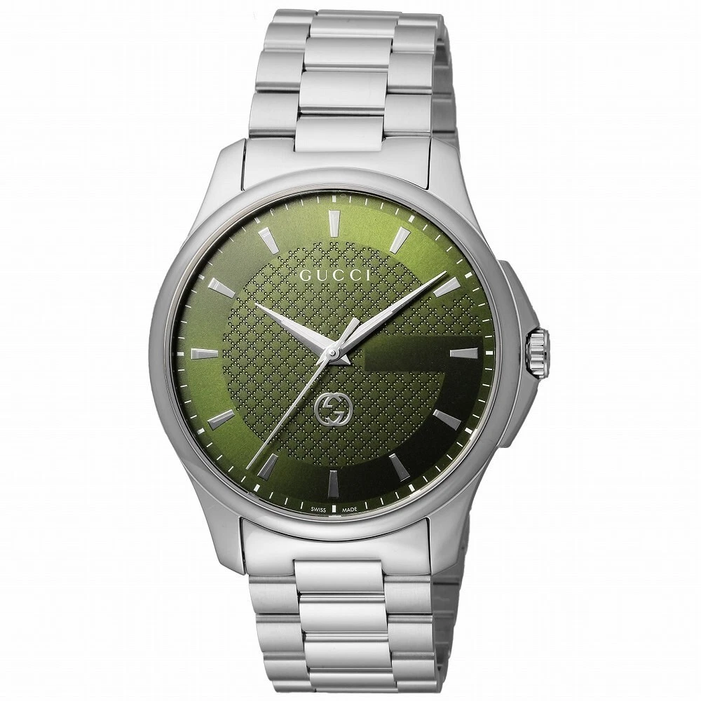Montre pour homme Gucci G Timeless YA126369 cadran vert acier inoxydable