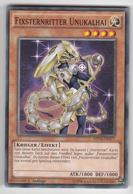 YU-GI-OH Fixsternritter Unukalhai Common MP15-DE077