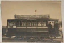 MILAN TRAM LINE P.NEW TRAIN STATION GALLARATE ADVERTISING BOXING PHOTO CM 17X12