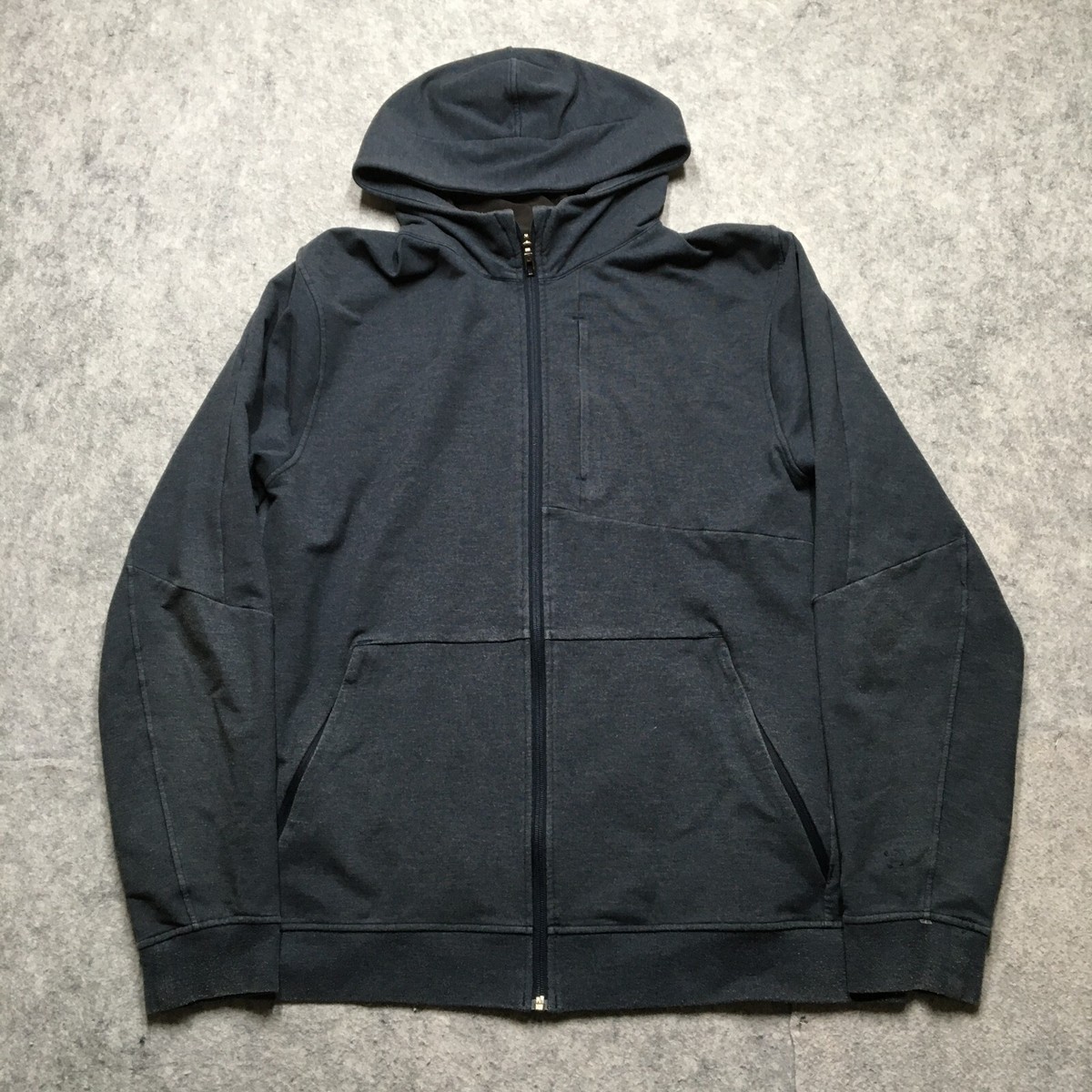 Lululemon City Sweat Full Zip Hoodie Mens XXL Navy Blue Performance Gym