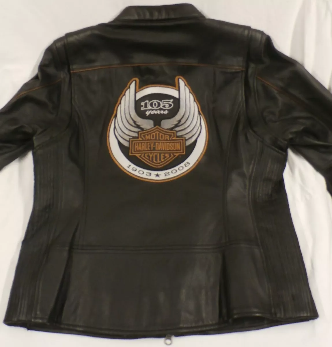 Harley davidson 105th anniversary leather best sale jacket