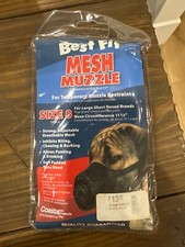 Coastal Mesh Muzzle Size 8 Large Short Nosed Breeds Temporary Muzzle Restraint