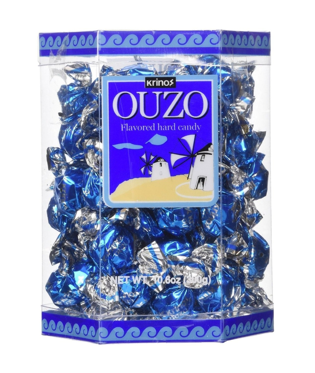 uzusio Amazon.com : Krinos Ouzo Candy - 10.6 oz Gift Box : Hard Candy