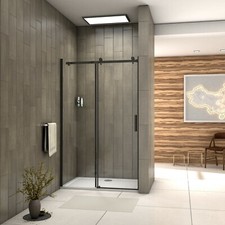 Bathroom Sliding Shower Enclosure Shower Screen WalK In 8mm Glass Door Cubicle