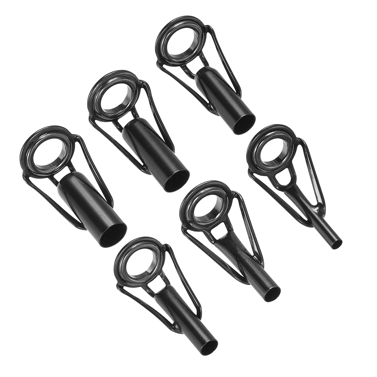 26mm Fishing Rod Tip Repair Kit, 6pcs Stainless Steel Ring Guide, fishing rod tips replacement kit