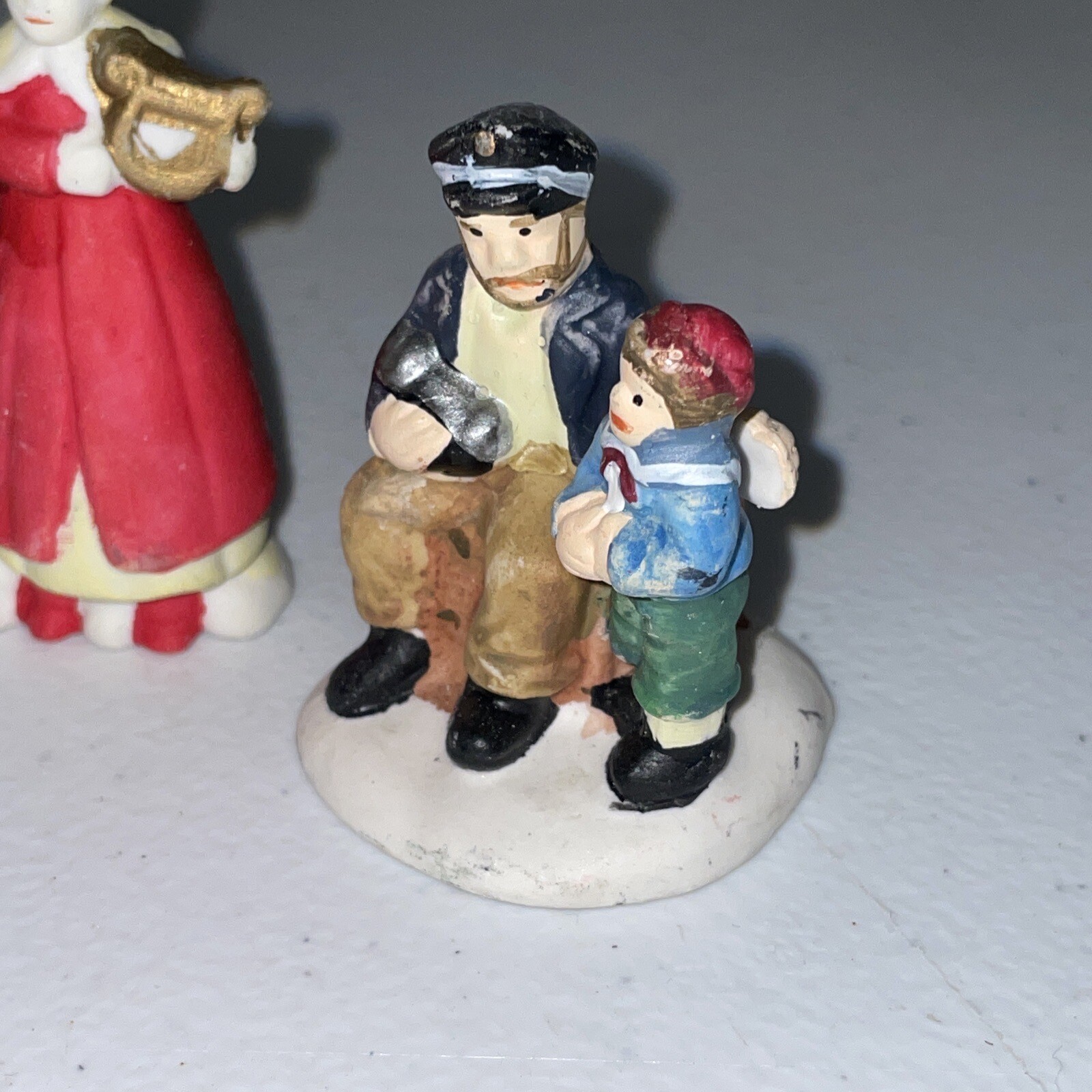 Vintage Porcelain Christmas Village Figurine Lot Various Christmas