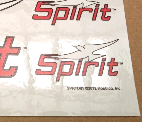 GREAT PLANES Spirit RC Aircraft Sticker  Airplane Decal RARE Hobbico SPRTD01 NEW - Image 2 of 2