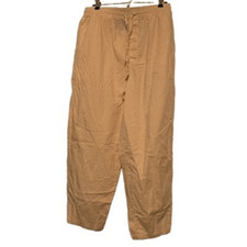 Nautica Size Medium Orange  White Checked Sleep Pants