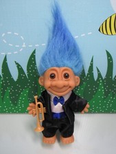 TRUMPET PLAYER - 5" Russ Troll Doll - NEW IN ORIGINAL BAG