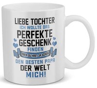 Tochter Geschenk Geburtstag 18 Jahre Kind Tasse Abi Bachelor Master Weihnachten