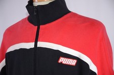 Puma Men's Full Zip Warm Up Size XL Spell Out Retro Classic Cool Casual Colorful