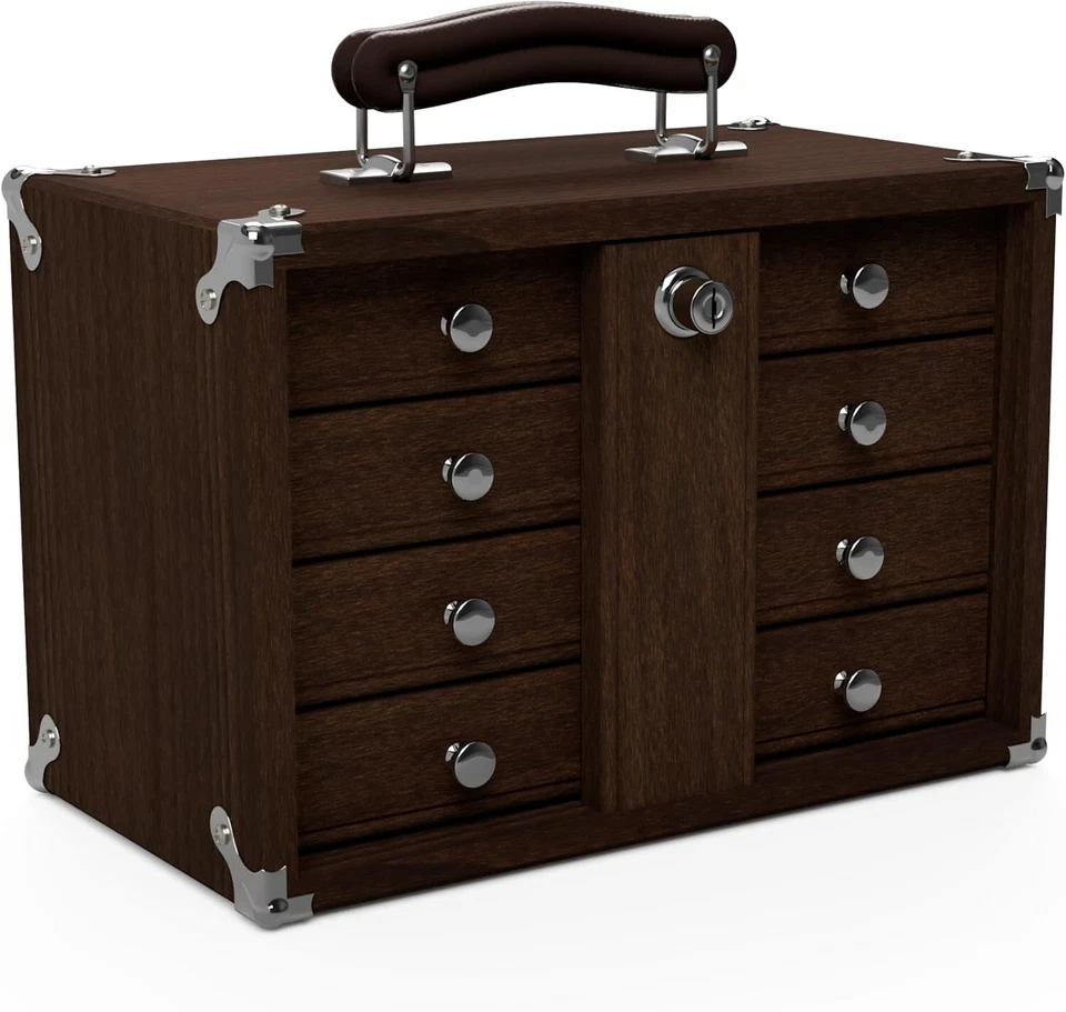 NEW GI-T12 Dark Oak 4-Drawer Mini Chest by Gerstner International PRE-TARIFF!!! - Image 2 of 4