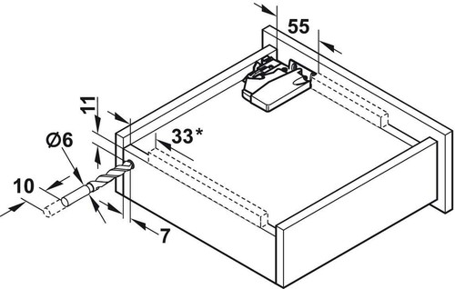Blum Tandem Schubladenauszug Vollauszug 560H Blumotion Führung Schublade B 30 kg - Bild 8 von 10