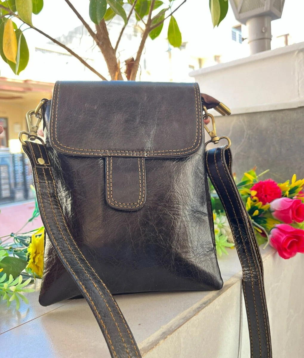 Genuine Leather Tote Bag Brown 75567