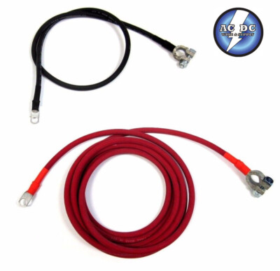 Battery Relocation Kit, # 4 Awg HD welding Cable, Top Post 12 FT RED/ 3 FT BLACK