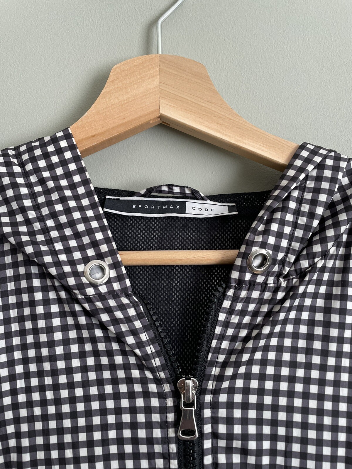 Sportmax code gingham jacket M medium rain coat s… - image 3