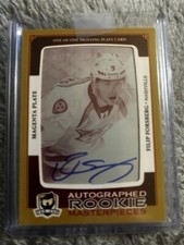 2013-14 UD The Cup 1 of 1 Printing Plate Auto Masterpieces  Rookie Card Forsberg