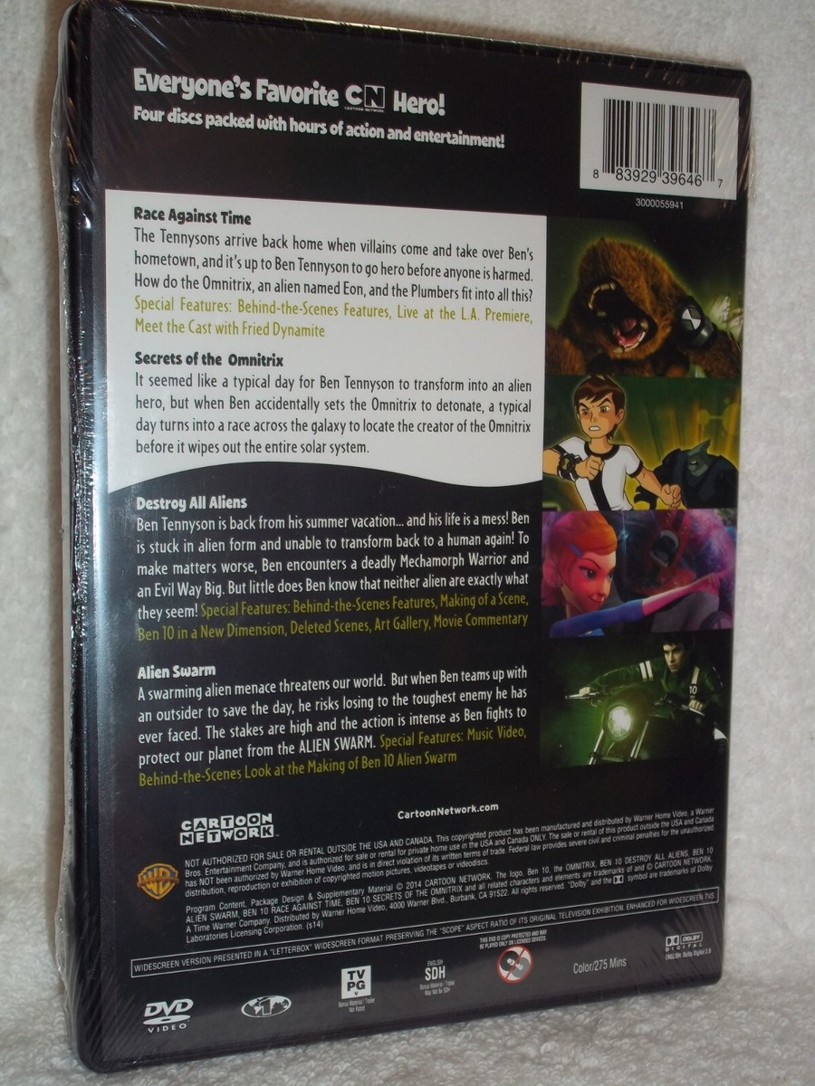 Ben 10 Complete Collection+Alien Swarm+Race Against Time (Blu-ray