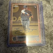 2022 TOPPS GILDED COLLECTION Zack Short /25 RC Auto Tigers *on Mets *