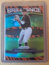 2020 Panini Prizm Baseball SSP Tiger Stripe Brilliance Manny Machado RARE 🔥🔥🔥