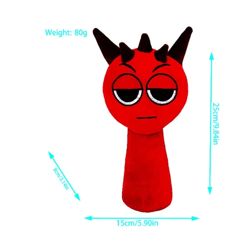 9.8" Horror Game Sprunki Plush Cartoon Soft Stuffed Pillow Dolls For Kid Toys - Picture 7 of 45
