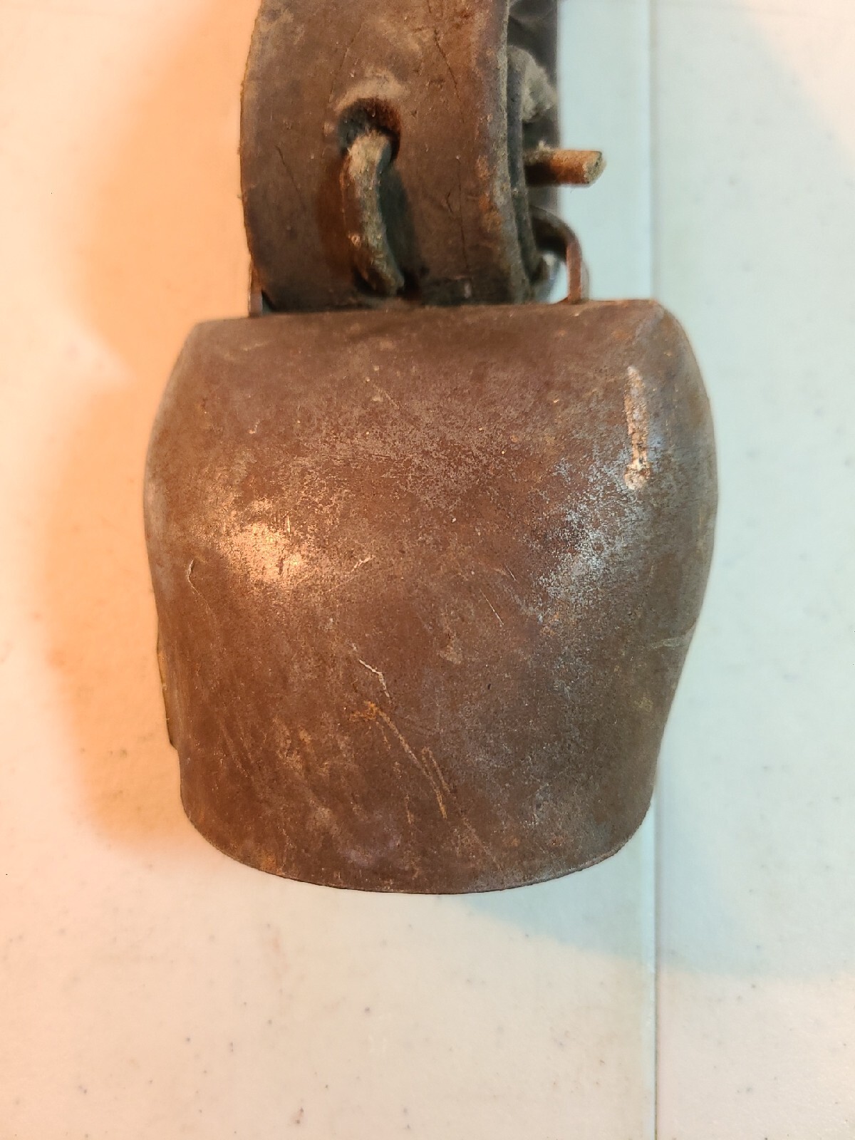 VINTAGE SWISS GOAT BELL. FIRMANN BULLE 4/0 COW BELL RUSTIC BELL And