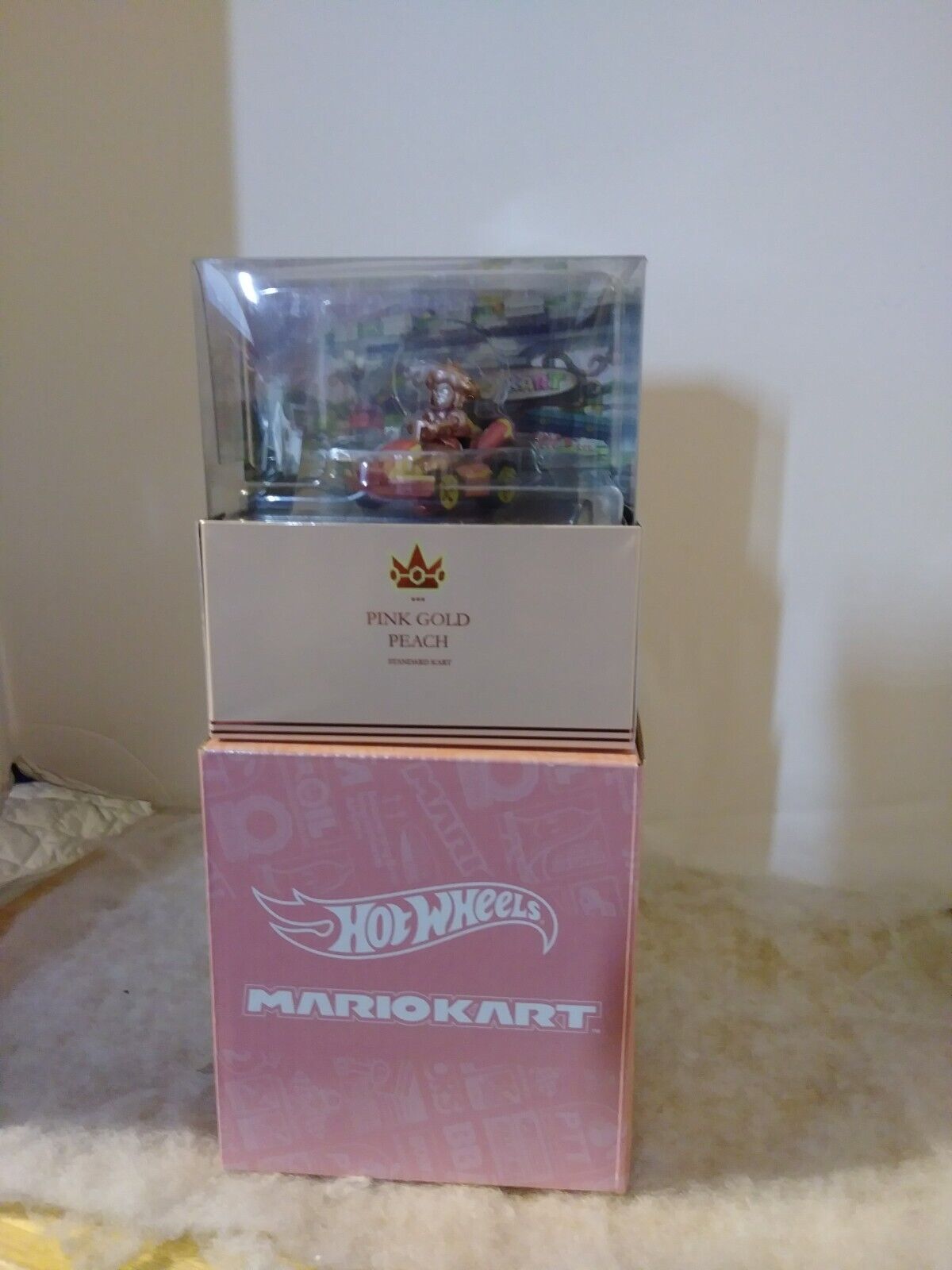 Hot Wheels Mario Kart Peach 2022 SDCC Exclusive Pink Gold - SS22 - US