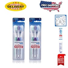 Gentle Clean Sensitive Toothbrush - Soft Bristles, Pack of 6 3 Count Pack of 2 