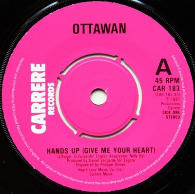 Ottawan - Hands Up (Give Me Your Heart) (7'', Single)