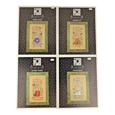 Sisters Set of 4 Cross Stitch Charts Summer Joy Spring Glory Autumn Winter Peace