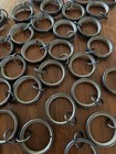 40 Restoration Hardware Estate Drapery Loop Rings Large Bronze 2" curtain — photo 3