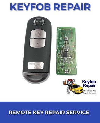 Reparatur Service für Mazda 3 5 6 MK3 MX-5 3 Tasten Smart Fernbedienung Schlüsselanhänger Reparatur Fix