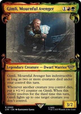 MTG - Gimli, Mournful Avenger - Showcase Scrolls - Herr der Ringe - Magie