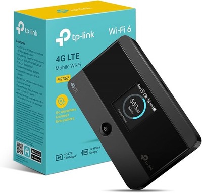TP-Link M7352 4G Mobiler WLAN Router mit SIM-Slot, Wi-Fi 6, Display