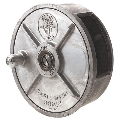 Klein Tools 27400 Tie Wire Reel Lightweight Aluminum Left or Right Hand Use
