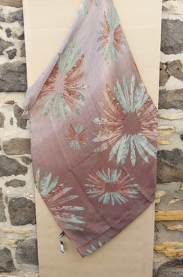 DAMEN SCHAL   - GRÖSSE  2 Seiten a' ca. 90x70 cm - NEU in OVP-FOLIE