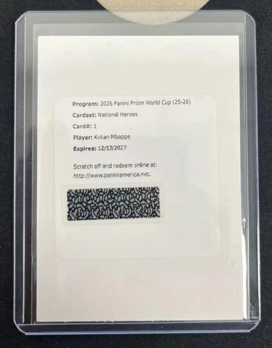 2026 Panini Prizm FIFA World Cup Kylian Mbappe National Heroes Auto