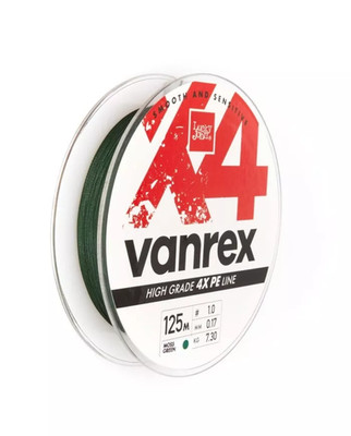 Lucky John Vanrex x4  Braid 125m Ø0,17mm 7,30kg grün