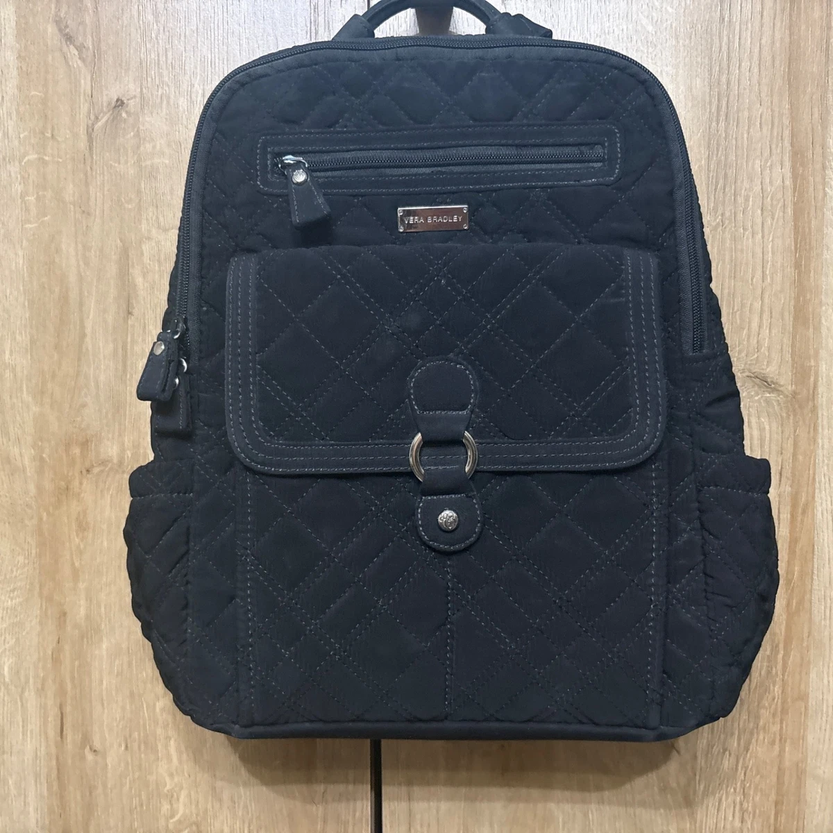 Quilted Leopard-Print Backpack in Taupe and Black - Vera Bradley NWT! Auth Vera Bradley  main image 2