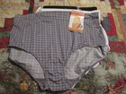 3- Black/White/Gray Print Warner's 4383 Microfiber Brief Panties *NEW* L 7 — photo 1